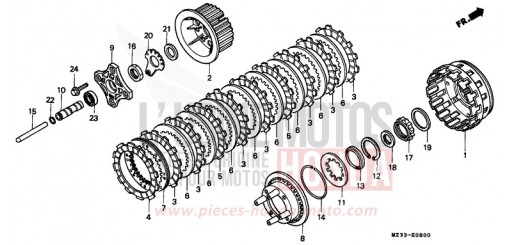 EMBRAYAGE GL1500AR de 1994